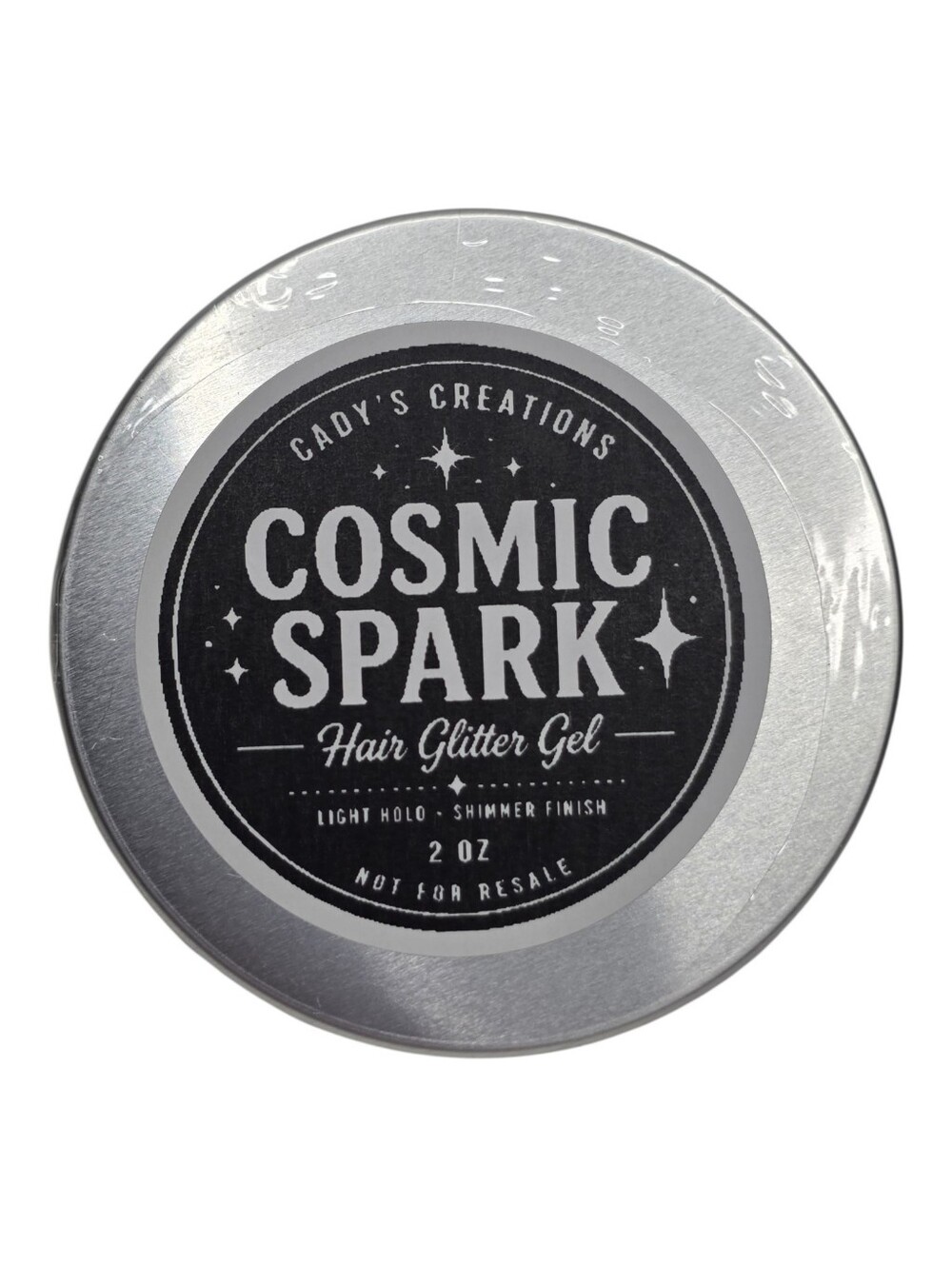 Cady's Creations Cosmic Spark Hair Glitter Gel Full Size 2 Ounce Tin